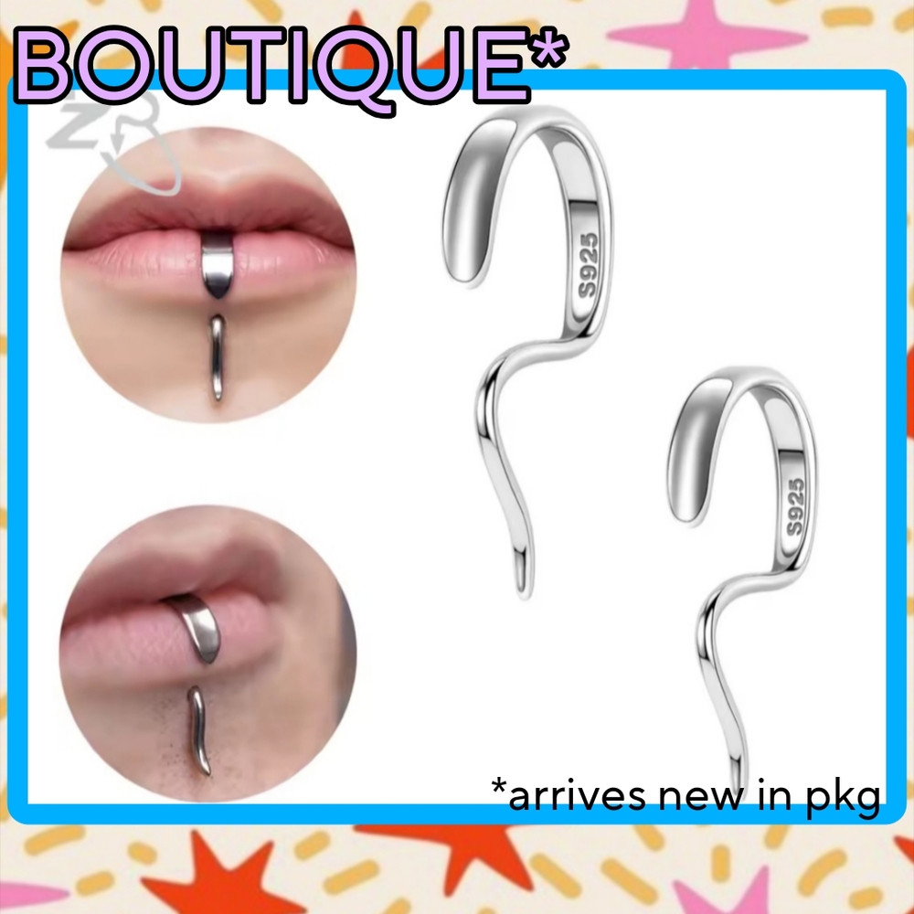 Silver S925 Lip Ring